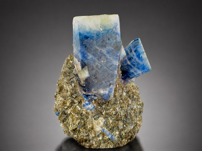 Sapphire Crystals on Matrix from Badakhshan Afghanistan – Fluorescent Collector Mineral Specimen , 210 gram