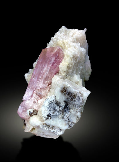 Natural Pink Color Kunzite Crystal on Feldspar, Kunzite Specimen, Raw mineral, Kunzite from Nuristan, Afghanistan - 2010 gram