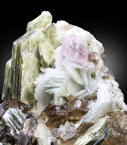 Natural Pink Morganite with Smoky Quartz, Mica and Albite, Morganite Specimen, Morganite from Dara e Peech Afghanistan - 2027 gram