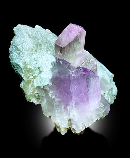 Pink Kunzite Specimen, Pink Kunzite crystals on matrix, Natural Kunzite, Terminated Kunzite crystals, Raw Kunzite, Chakra stone, 335 g