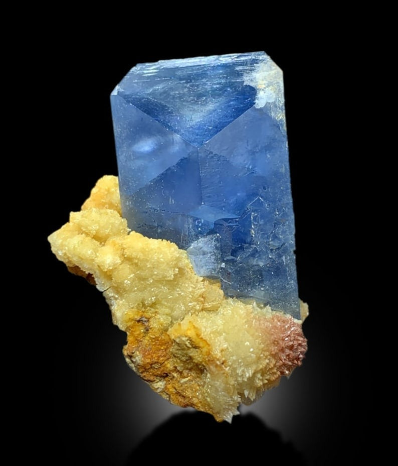 Celestine Crystal with Calcite from Afghanistan - 67 gram