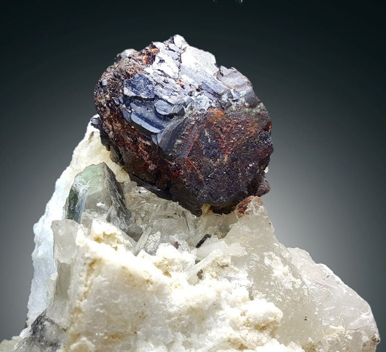 Tantalite Pollucite Apatite Combo Specimen from Kunar Afghanistan - 591 gram , 94*82*82 mm