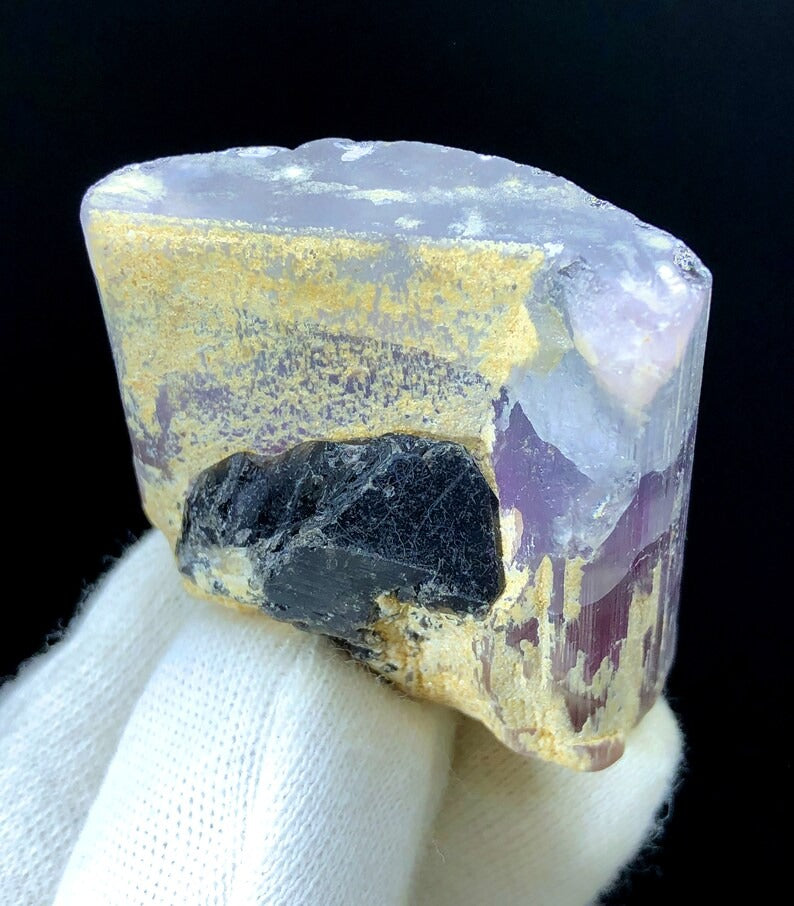 Natural Bicolor Tourmaline Crystal, Raw Mineral, Tourmaline Gemstone, Tourmaline Crystal from Paproke Afghanistan - 58 gram