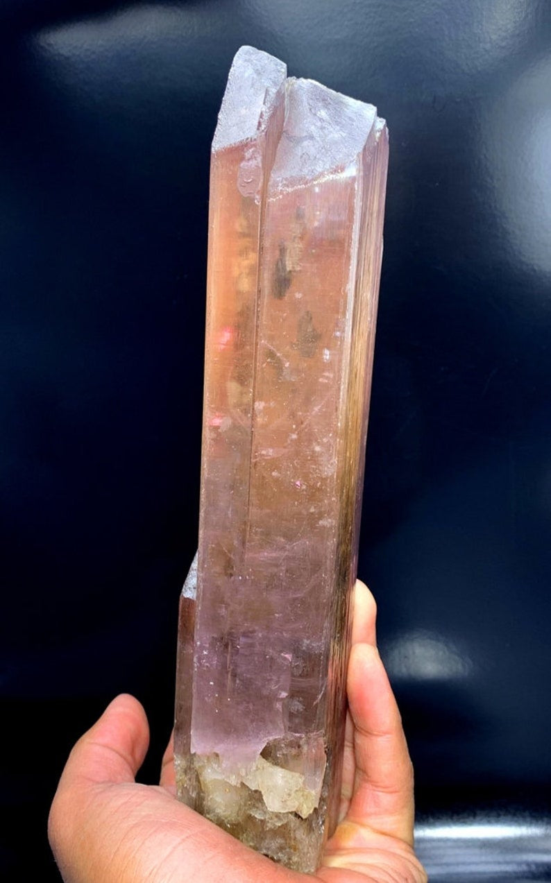 Natural Pink Color Double Terminated Kunzite Crystal, Kunzite Gemstone, Kunzite Specimen, Kunzite Crystal from Afghanistan - 1345 gram
