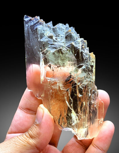 Exquisite Yellow Triphane Kunzite with Complex Terminations, Raw Kunzite Stone, Kunzite Specimen, Kunzite from Afghanistan - 254 gram