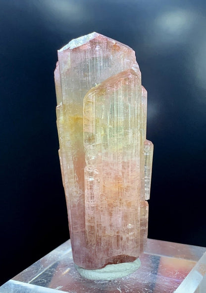 Tourmaline Crystal, Bicolor Tourmaline, Terminated Tourmaline, Tourmaline Gemstone, Tourmaline Crystal From Afghanistan - 63 Gram