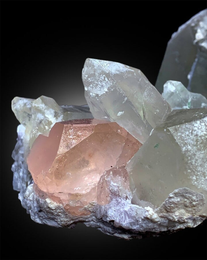Pink Color Morganite Crystals with Quartz and Albite, Morganite Specimen, Morganite Stone, Morganite for Sale, Mineral Specimen, 1798 g