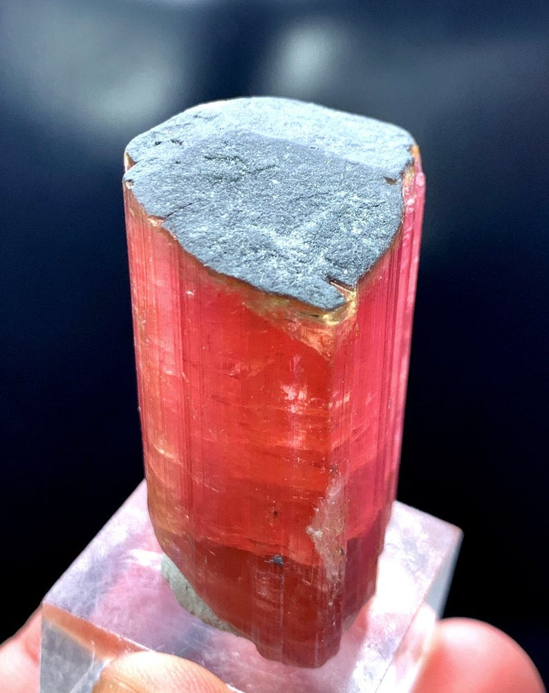 Rubelite Tourmaline Crystal, Natural Tourmaline Specimen From Afghanistan - 58 g, 48*29*24 mm