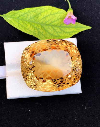 Fancy Custom Cut Champagne Topaz Gemstone, Loose Gemstone, Topaz Faceted Stone, Handmade Jewellry, Topaz Jewellry - 184 CT