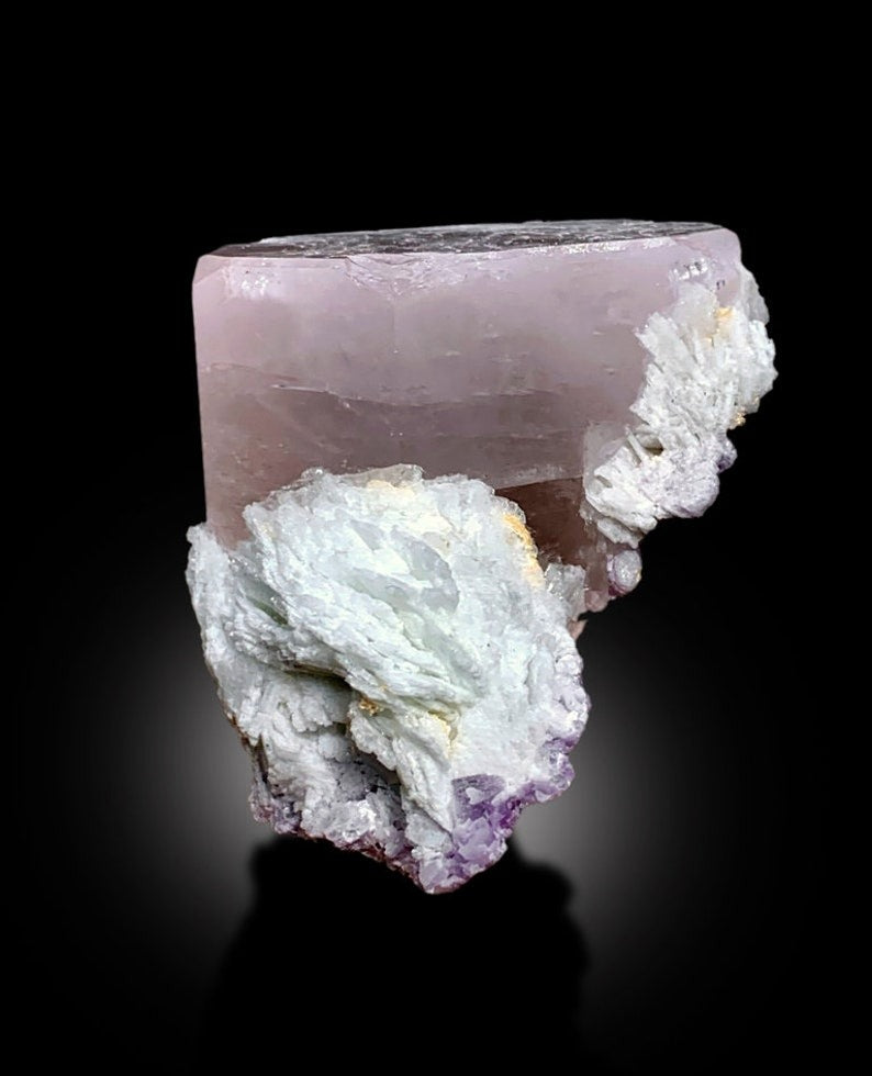 Morganite Specimen, Morganite Crystal, Morganite on Albite, Raw Morganite, Morganite stone, Mineral Specimen, Raw Gemstone, 209 g