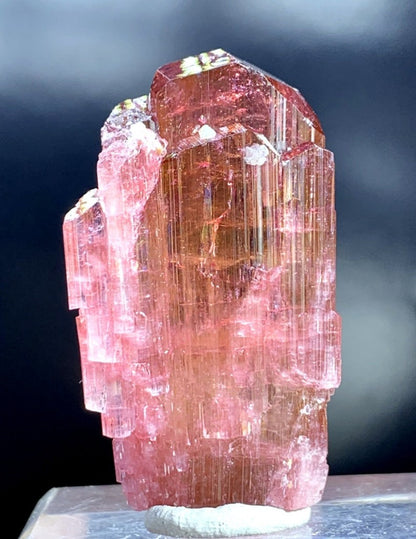 Tourmaline Crystal, Redish Orange Tourmaline, Natural Tourmaline, Lustrous Tourmaline, Gem Grade Tourmaline, Paprok Tourmaline, 136.10 cts