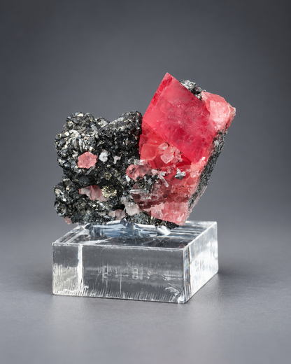 Rhodochrosite with Tetrahedrite – Sweet Home Mine, Colorado, USA – Raspberry Pocket