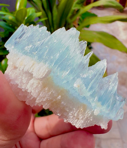 AquaMorganite etched Crystal from Pakistan, 58 gram