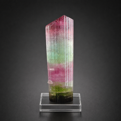 Multicolor Tourmaline Crystal from Paprok Afghanistan, 54 gram