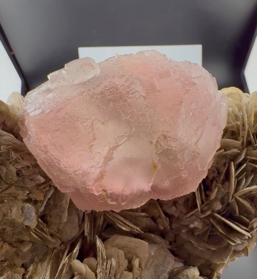 Pink Fluorite with Mica from Pakistan, 1619 gram