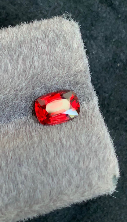 Vivid Red Spinel Gemstone, 1.55 carats From Burma