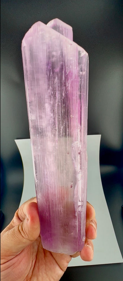 Natural Pink Kunzite Crystal from Afghanistan, 331 gram