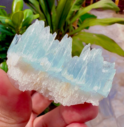 AquaMorganite etched Crystal from Pakistan, 58 gram