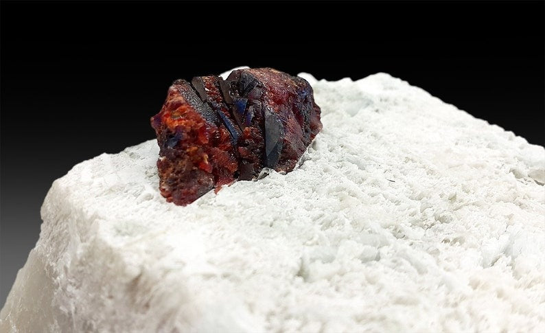 Red Tantalite with Microlite on Feldspar, Tantalite Crystal, Tantalite Stone, Mineral Specimen from Afghanistan - 1419 g