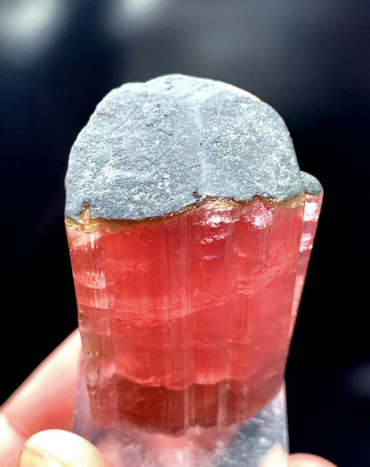 Rubelite Tourmaline Crystal, Natural Tourmaline Specimen From Afghanistan - 58 g, 48*29*24 mm