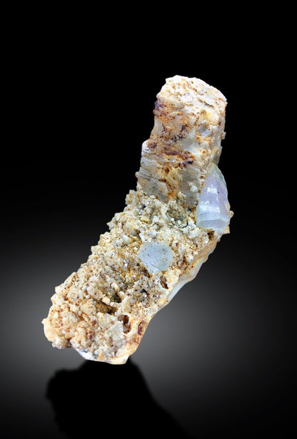 Natural AquaMorganite Crystals with Feldspar, Morganite var Aquamarine, AquaMorganite Specimen from Skardu Pakistan - 495 gram