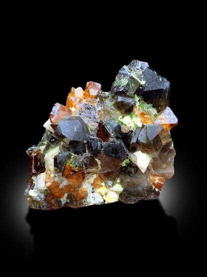 Topaz Crystals with Tourmalines, Herderite Crystals, Smoky Quartz Crystals, Crystal Cluster, Topaz Specimen, Tourmaline Cluster, 2471 g
