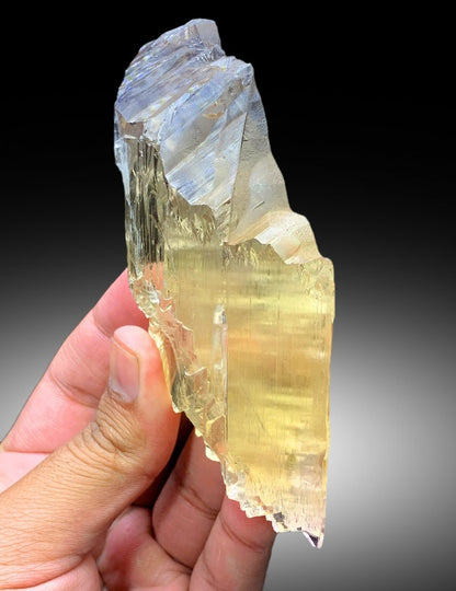 Exquisite Yellow Triphane Kunzite with Complex Terminations, Raw Kunzite Stone, Kunzite Specimen, Kunzite from Afghanistan - 254 gram