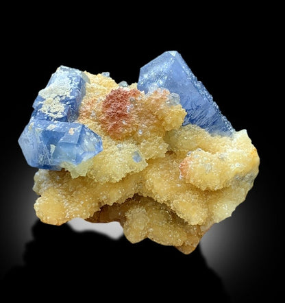 Celestine Crystals with Calcite Mineral Specimen from Afghanistan, 375 gram