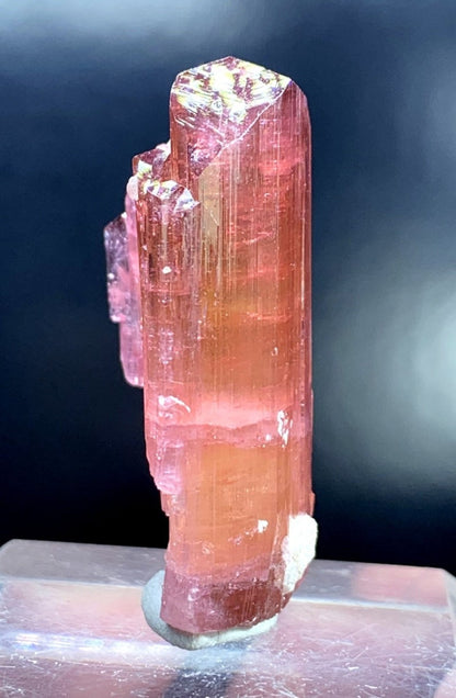 Tourmaline Crystal, Redish Orange Tourmaline, Natural Tourmaline, Lustrous Tourmaline, Gem Grade Tourmaline, Paprok Tourmaline, 136.10 cts