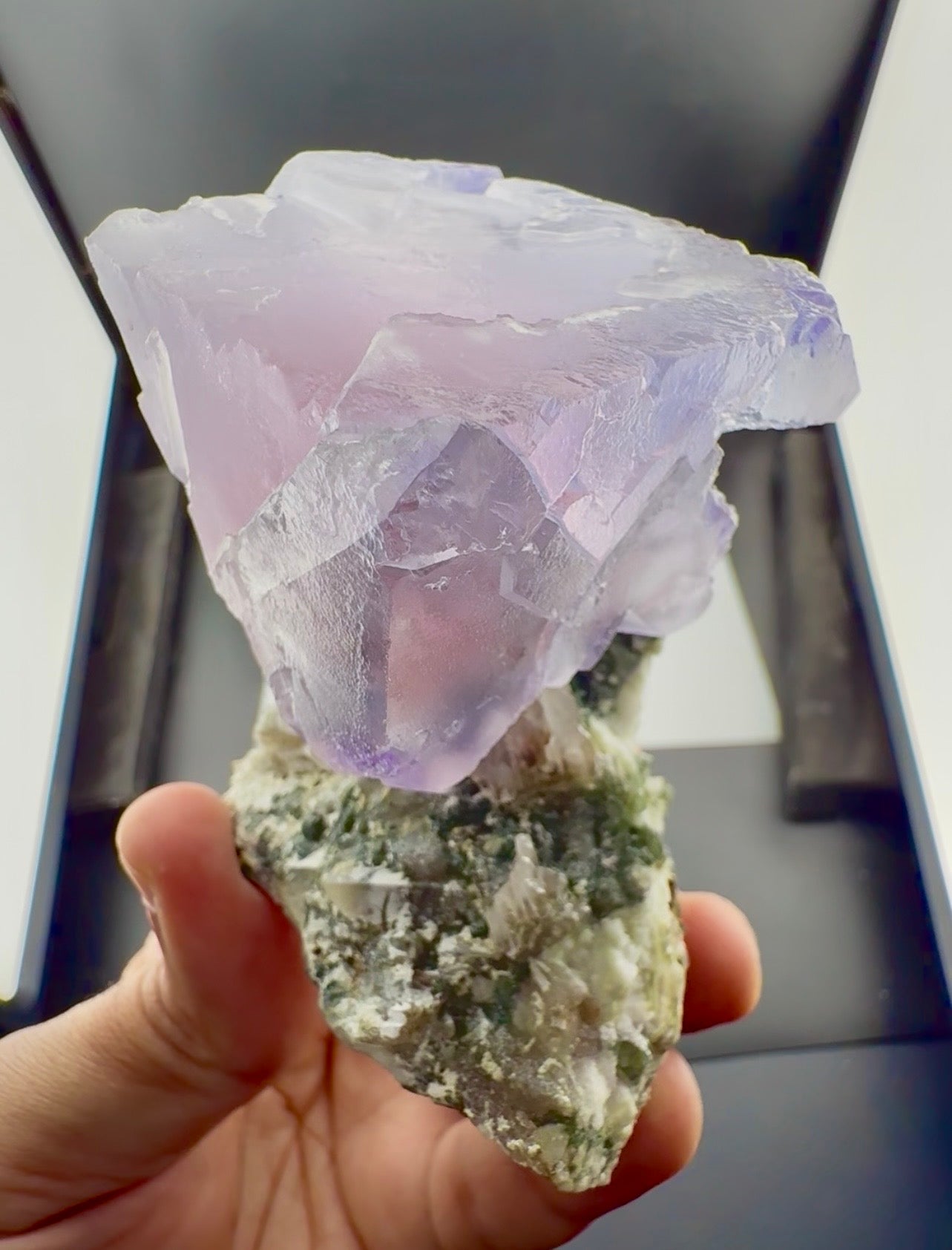 Fluorite on matrix from Afghanistan, 378 gram