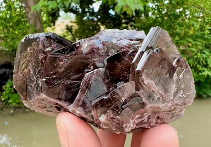 Axinite Crystals Specimen from Pakistan , 139 gram