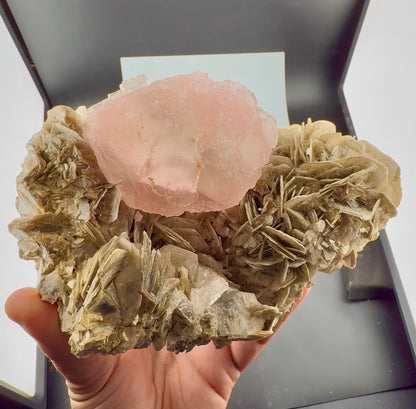 Pink Fluorite with Mica from Pakistan, 1619 gram