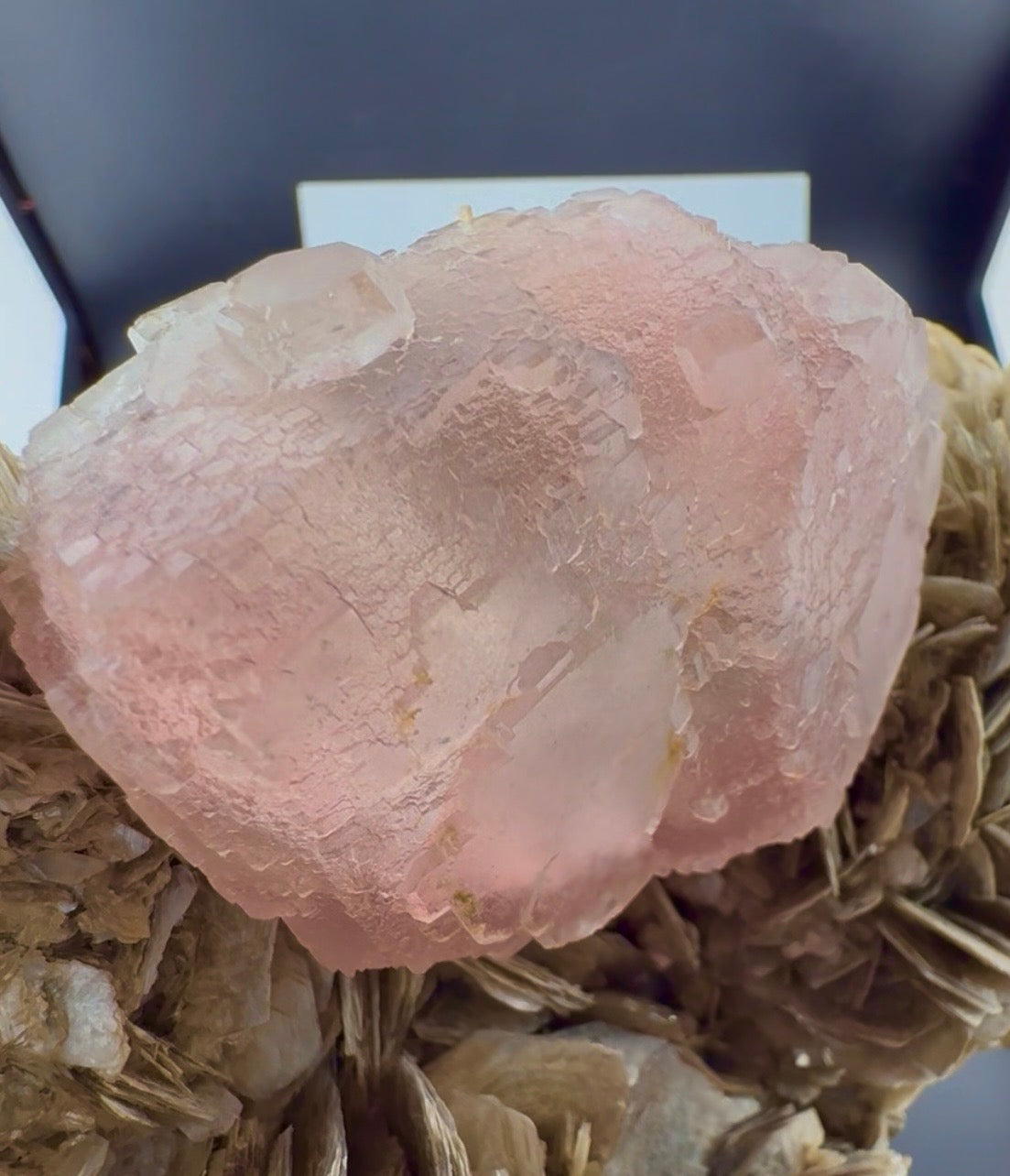 Pink Fluorite with Mica from Pakistan, 1619 gram