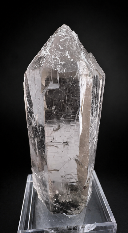 Clear Quartz Crystal with Chlorite Garden Inclusions, Cathedral Pattern, Tormiq Valley Pakistan, Collector Specimen, 1704 gram