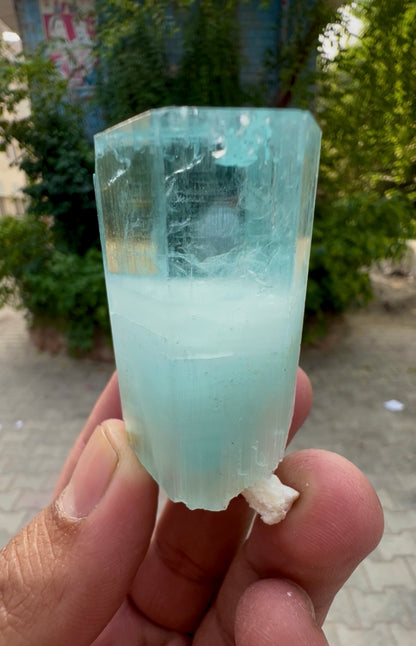Aquamarine Crystal, Aquamarine Specimen from Pakistan, 68 gram