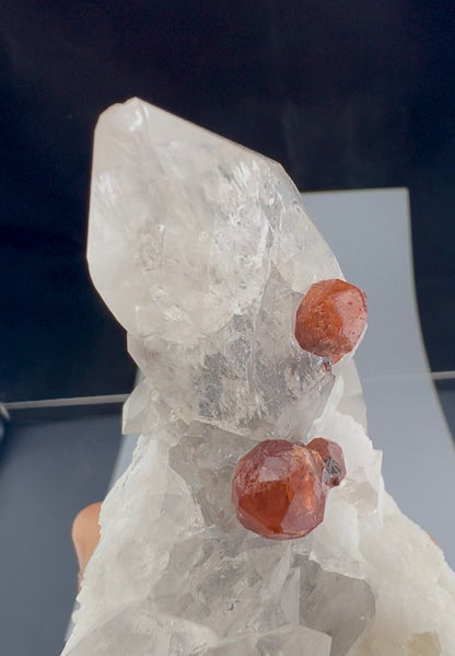 Spessartite Garnet Crystals with Quartz and Albite from Pakistan, 245 gram