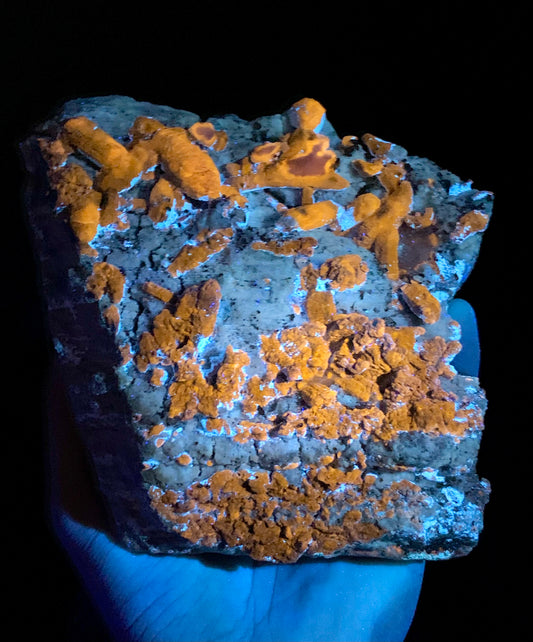 Fluorescent Afghaite crystals with Pyrite from Afghanistan, 18880 gram