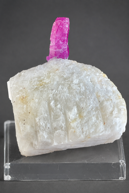 Natural Ruby Crystal on Matrix from Jegdalek Afghanistan – Collector Mineral Specimen, 47 gram