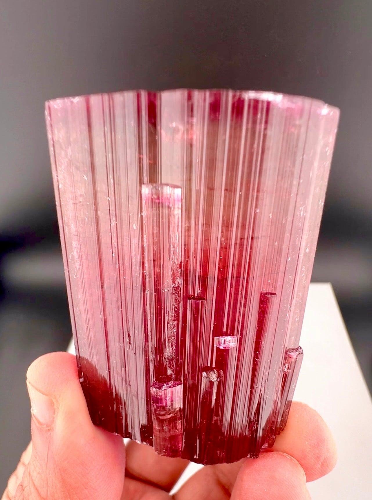 Red Tourmaline crystal from Afghanistan, 128 gram