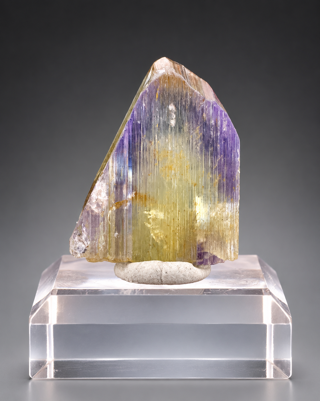 Natural Bicolor Tanzanite Crystal From Tanzania - 20.70 Carats