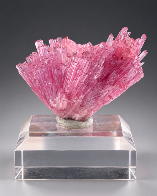 Bi-Color Cotton Candy Tourmaline Cluster From Afghanistan - 41.65 Carats