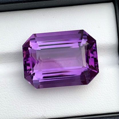 Amethyst gemstone facets showing flawless clarity
Brazilian amethyst gemstone under natural light
Natural untreated amethyst gemstone
