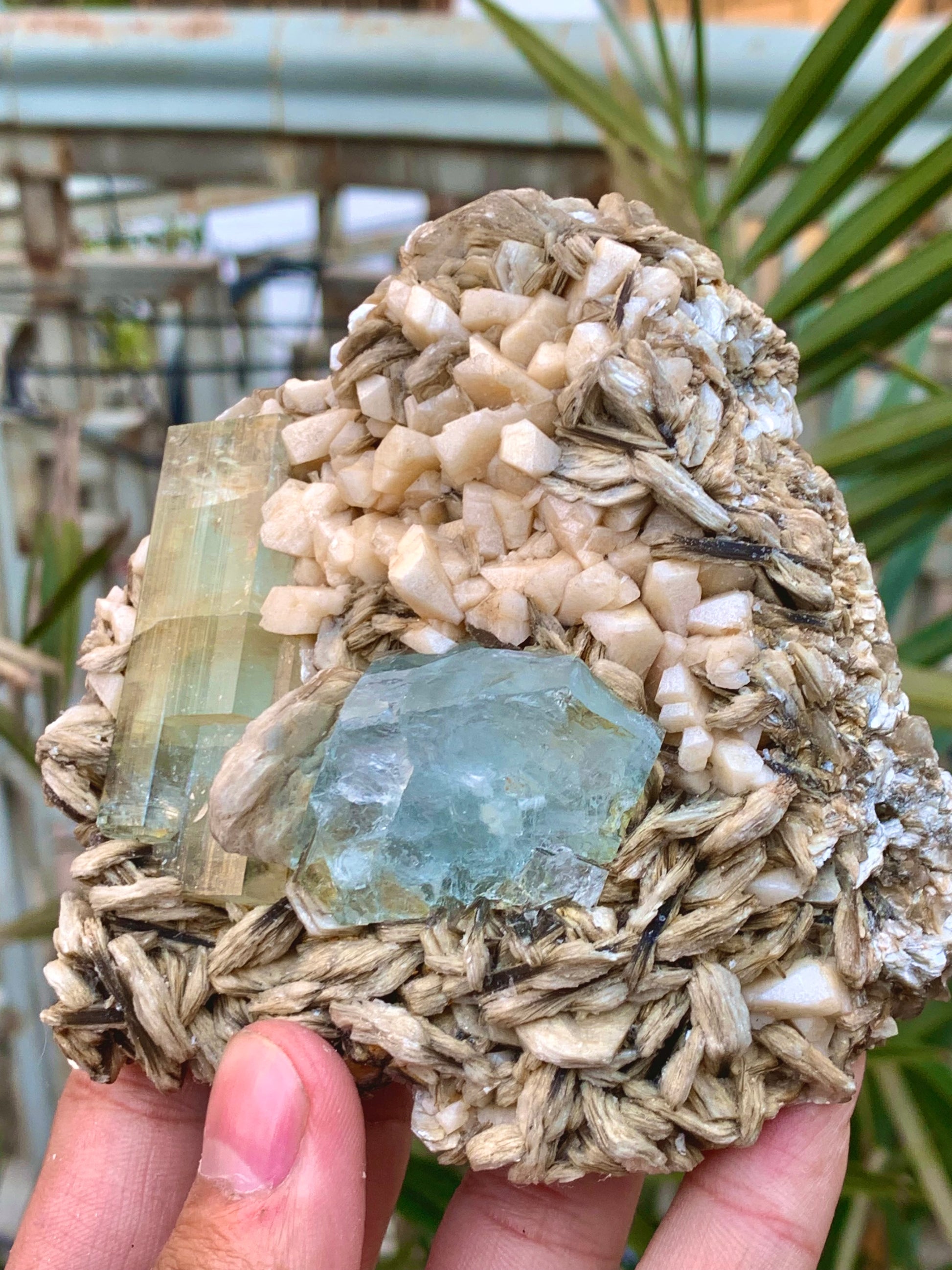 Aquamarine crystal faces showing color and clarity
Skardu Pakistan aquamarine crystal detail view
Natural untreated aquamarine crystal specimen