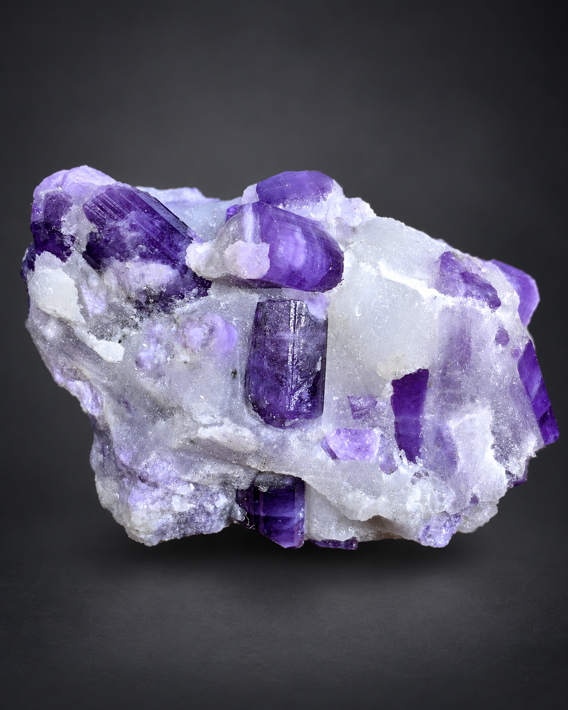 Purple Scapolite Crystals on Matrix from Afghanistan - 59 Grams
