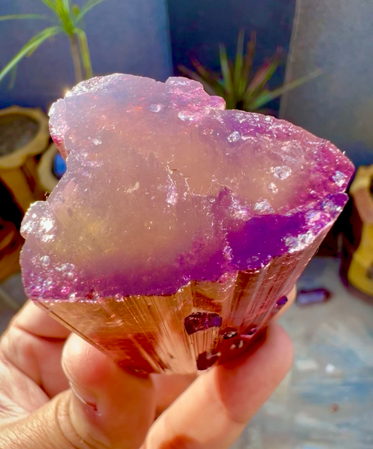 Red Tourmaline crystal from Afghanistan, 128 gram