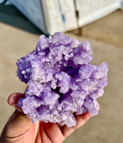 Purple Apatite Crystals Cluster from Afghanistan, 264 gram