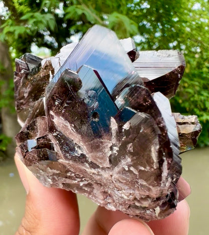 Axinite Crystals Specimen from Pakistan , 139 gram
