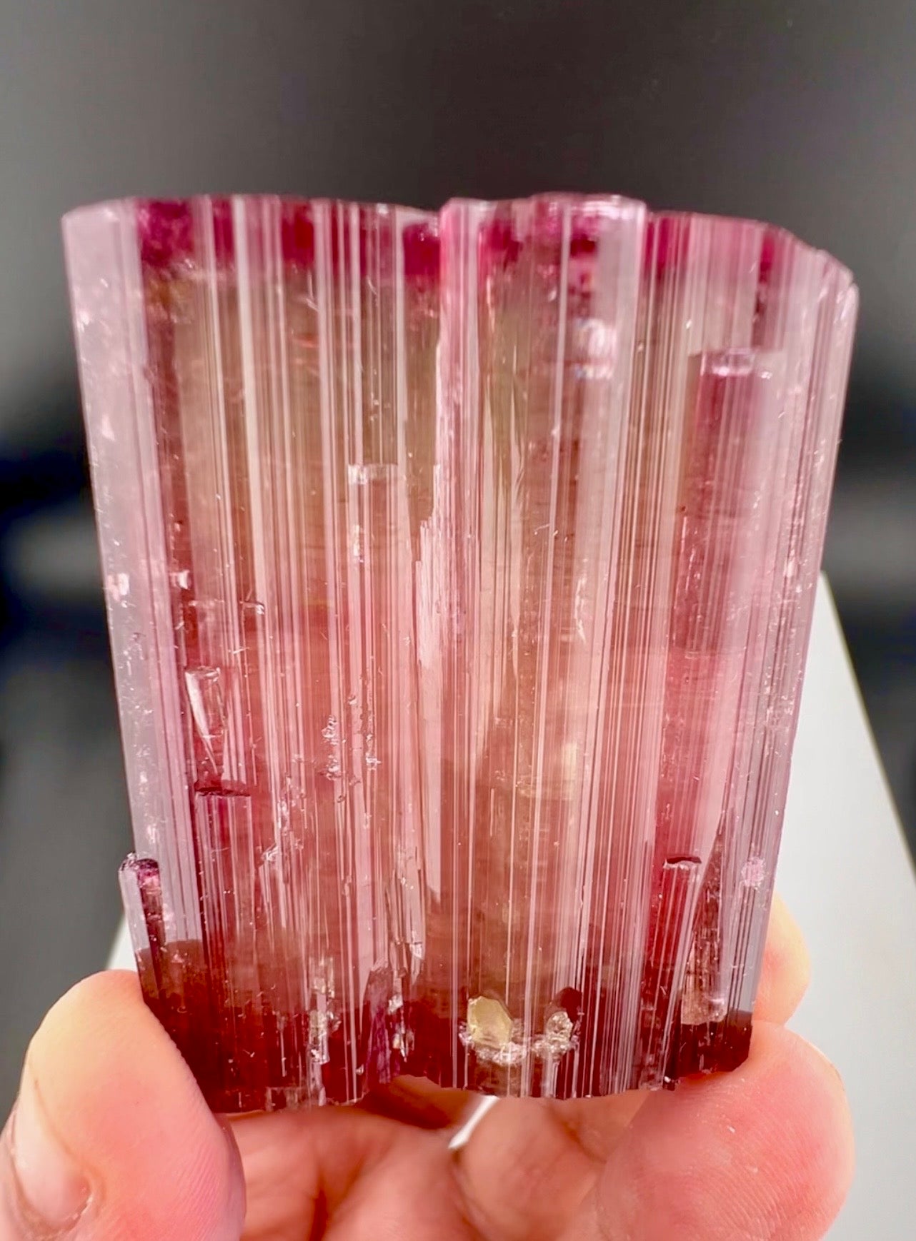 Red Tourmaline crystal from Afghanistan, 128 gram