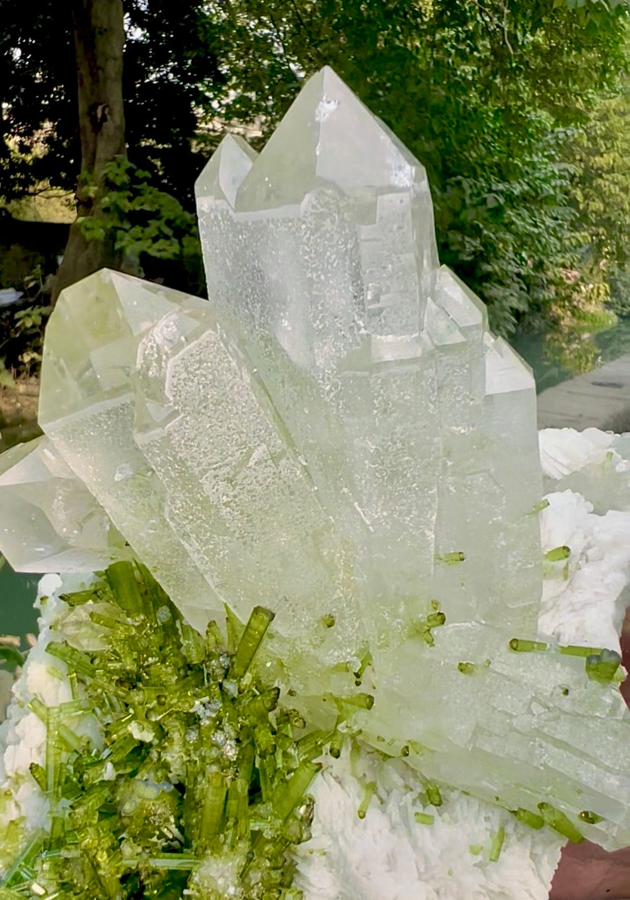 Tourmaline Crystals Cluster with Quartz on matrix from Chapu Mine Pakistan, 7014 gram