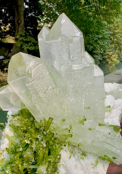 Tourmaline Crystals Cluster with Quartz on matrix from Chapu Mine Pakistan, 7014 gram